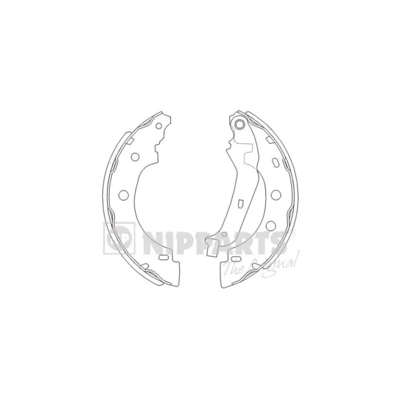 Jeu de mâchoires de frein NIPPARTS J3501056