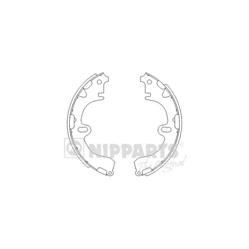 Jeu de mâchoires de frein NIPPARTS J3502001