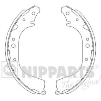 Jeu de mâchoires de frein NIPPARTS J3502005
