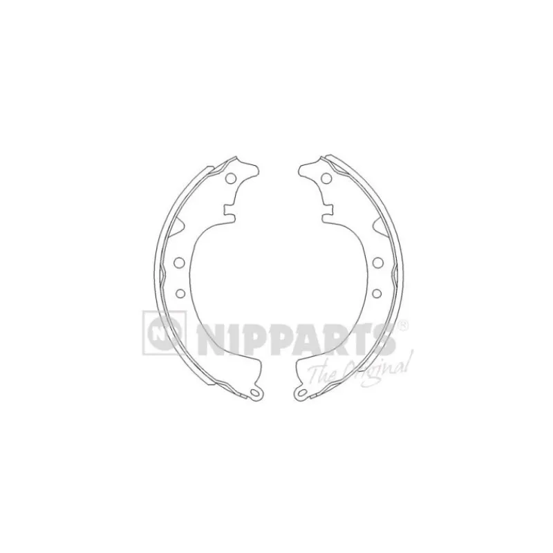 Jeu de mâchoires de frein NIPPARTS J3502008