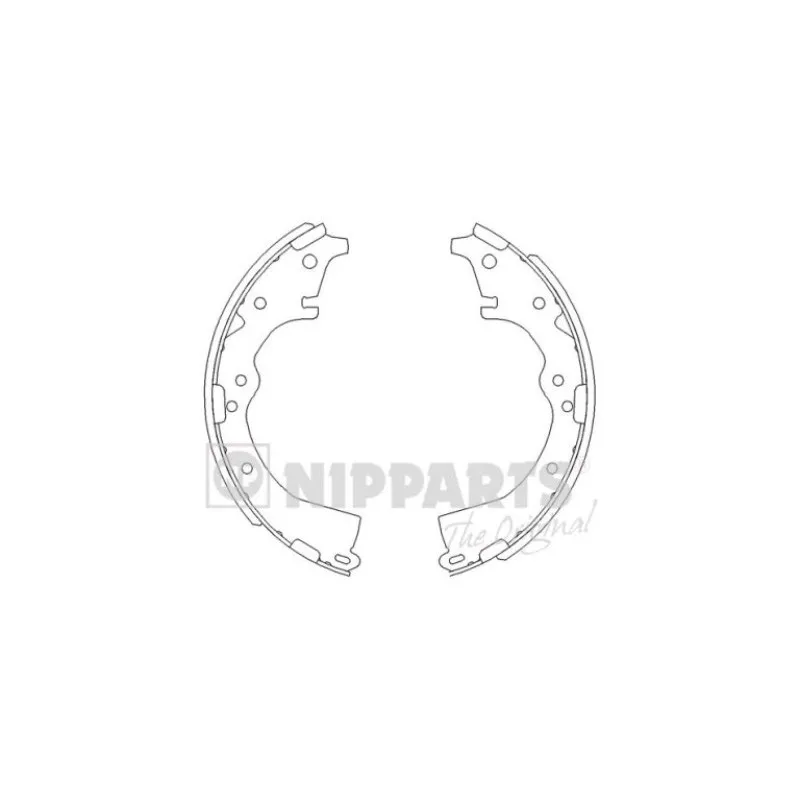 Jeu de mâchoires de frein NIPPARTS J3502022