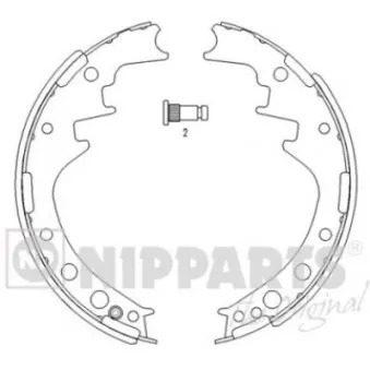 Jeu de mâchoires de frein NIPPARTS J3502033