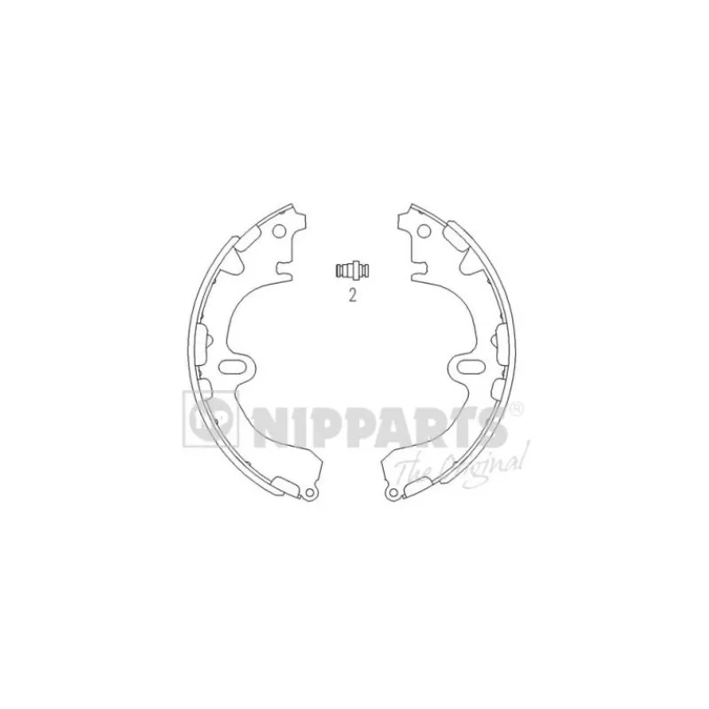 Jeu de mâchoires de frein NIPPARTS J3502034