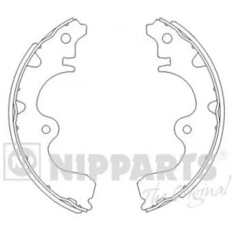 Jeu de mâchoires de frein NIPPARTS J3502047