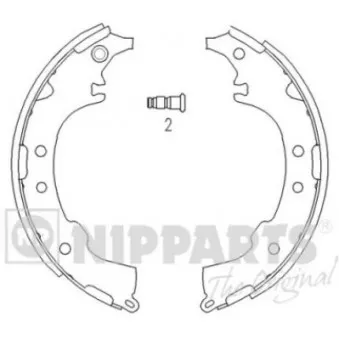 Jeu de mâchoires de frein NIPPARTS J3502068
