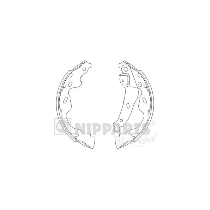 Jeu de mâchoires de frein NIPPARTS J3502082