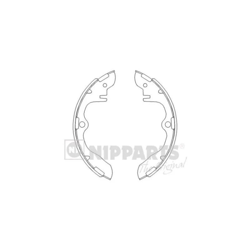 Jeu de mâchoires de frein NIPPARTS J3503013