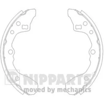 Jeu de mâchoires de frein NIPPARTS