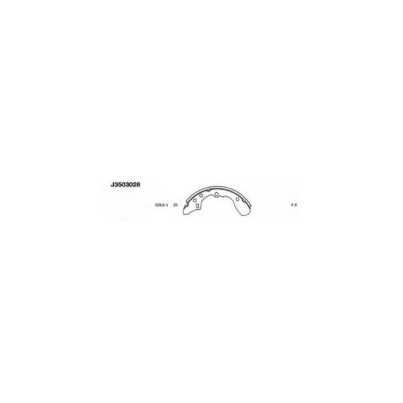 Jeu de mâchoires de frein NIPPARTS J3503028