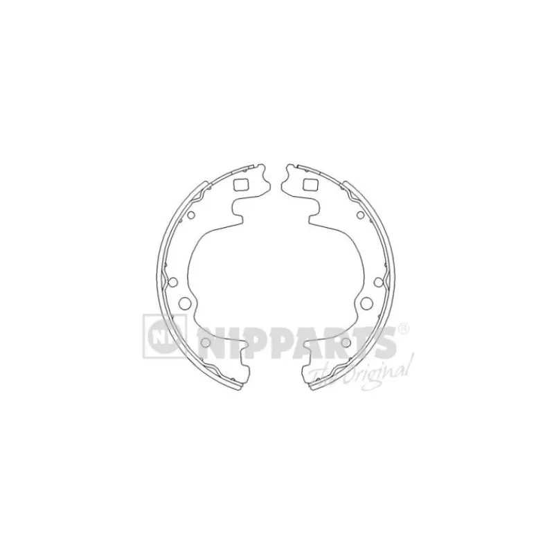 Jeu de mâchoires de frein NIPPARTS J3503034