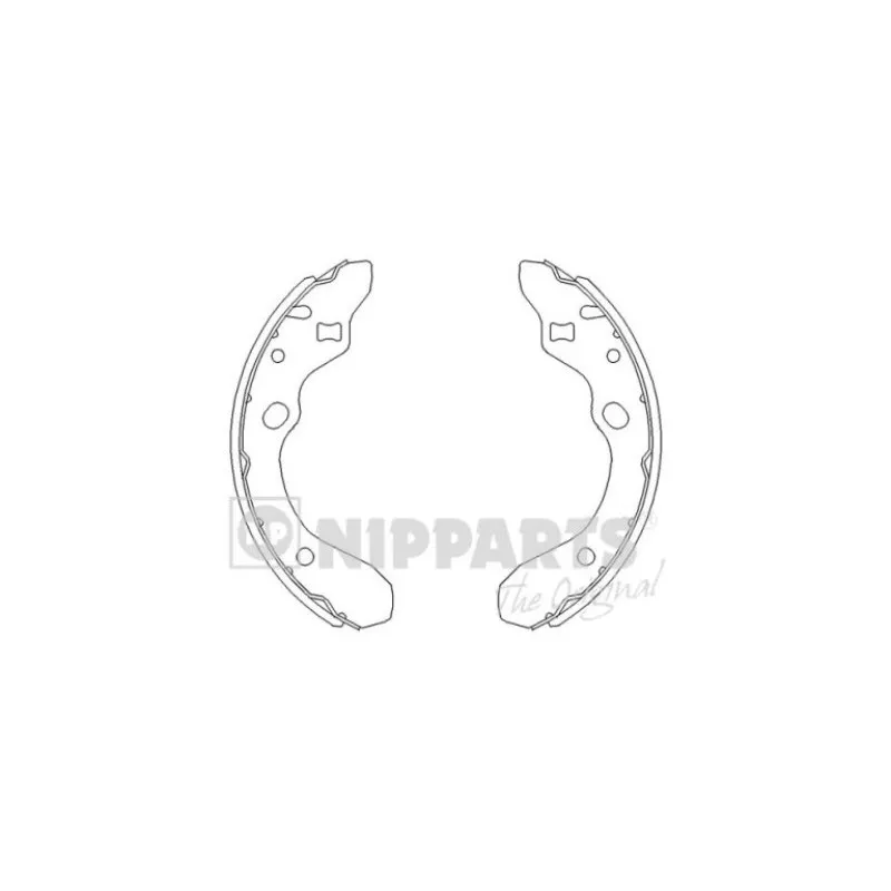 Jeu de mâchoires de frein NIPPARTS J3503036
