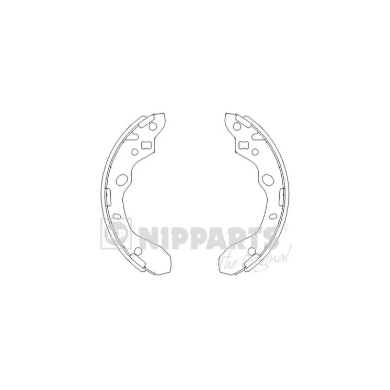 Jeu de mâchoires de frein NIPPARTS J3503037