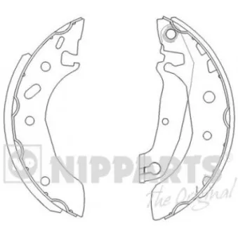 Jeu de mâchoires de frein NIPPARTS J3503038