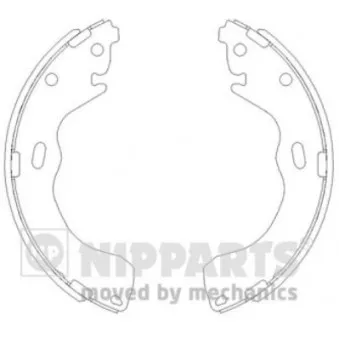 Jeu de mâchoires de frein NIPPARTS J3503040