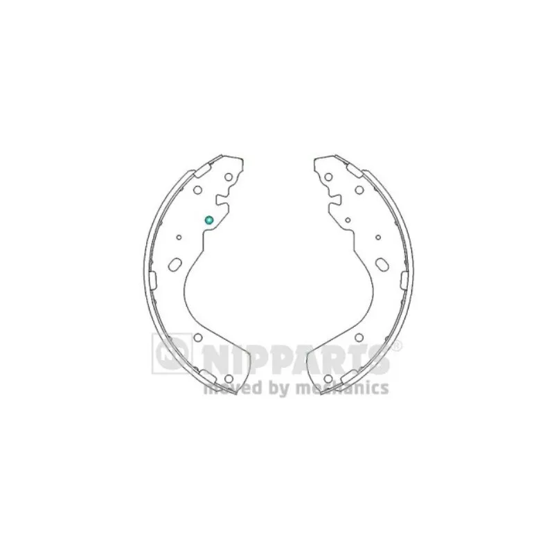 Jeu de mâchoires de frein NIPPARTS J3503051