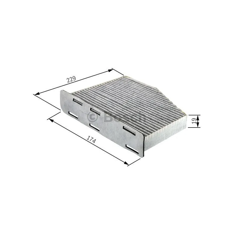 Filtre, air de l'habitacle BOSCH 1 987 432 050