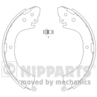 Jeu de mâchoires de frein NIPPARTS J3505040