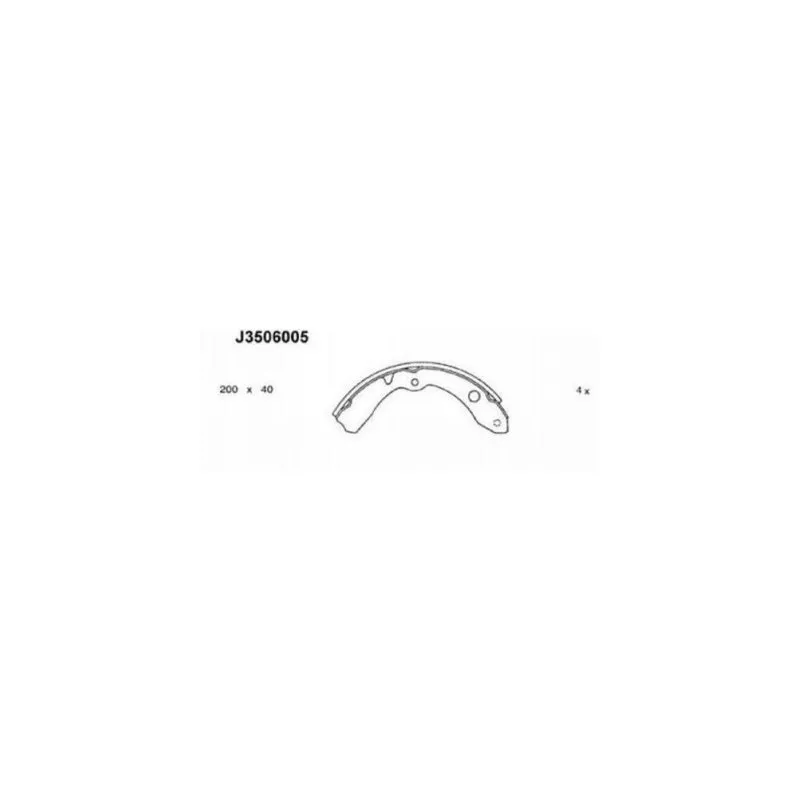 Jeu de mâchoires de frein NIPPARTS J3506005