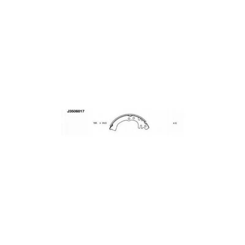 Jeu de mâchoires de frein NIPPARTS J3506017