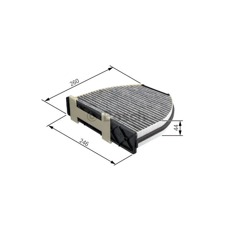 Filtre, air de l'habitacle BOSCH 1 987 432 326