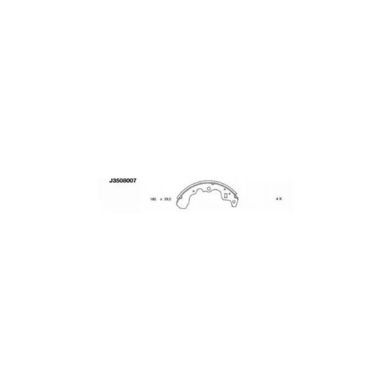 Jeu de mâchoires de frein NIPPARTS J3508007