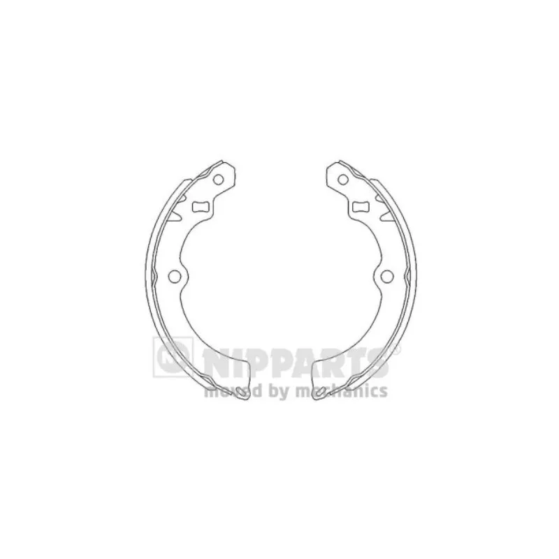 Jeu de mâchoires de frein NIPPARTS J3508012
