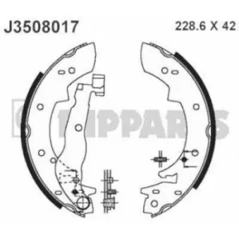 Jeu de mâchoires de frein NIPPARTS J3508017