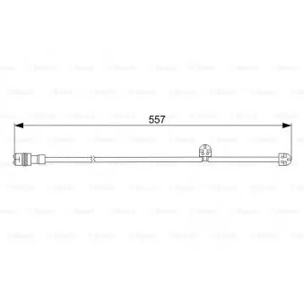 Contact d'avertissement, usure des plaquettes de frein BOSCH 1 987 473 060