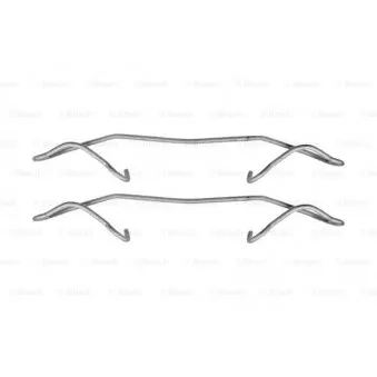 Kit d'accessoires, plaquette de frein à disque BOSCH 1 987 474 360