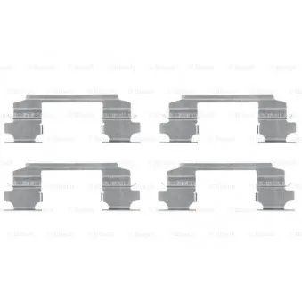 Kit d'accessoires, plaquette de frein à disque BOSCH 1 987 474 436
