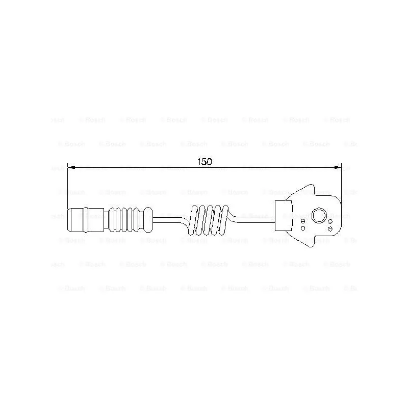 Contact d'avertissement, usure des plaquettes de frein BOSCH 1 987 474 902