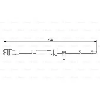 Contact d'avertissement, usure des plaquettes de frein BOSCH 1 987 474 997