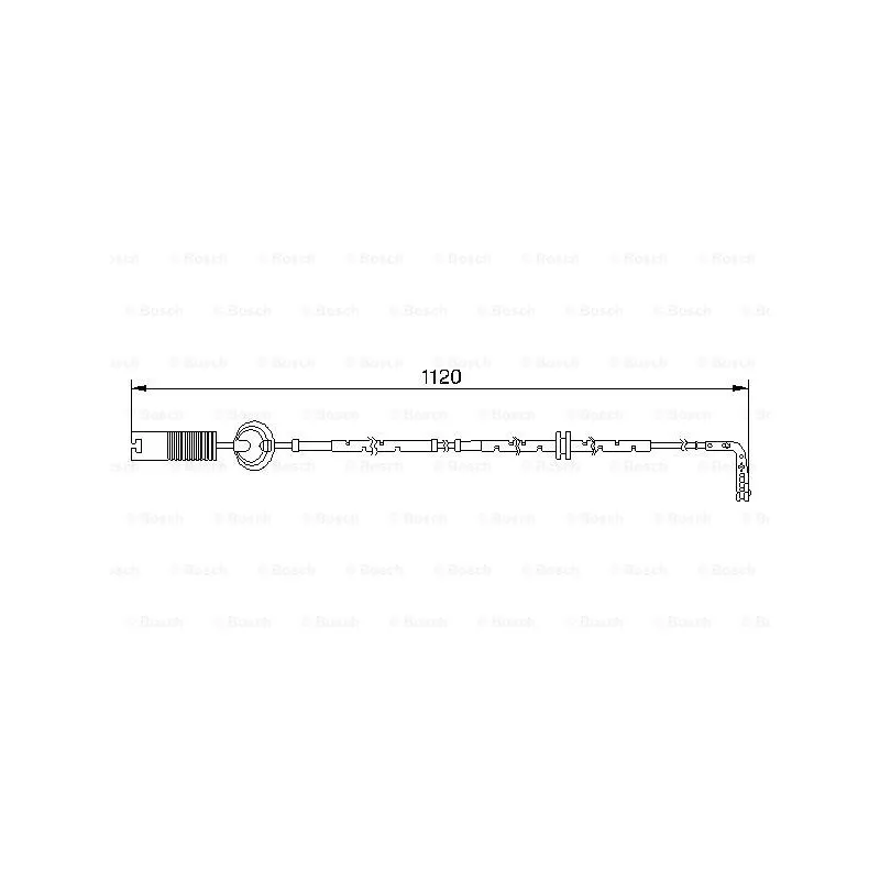 Contact d'avertissement, usure des plaquettes de frein BOSCH 1 987 474 999
