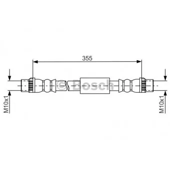 Flexible de frein BOSCH 1 987 481 665