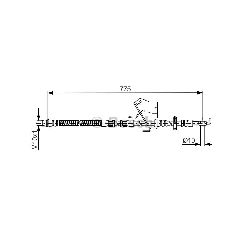 Flexible de frein BOSCH 1 987 481 684