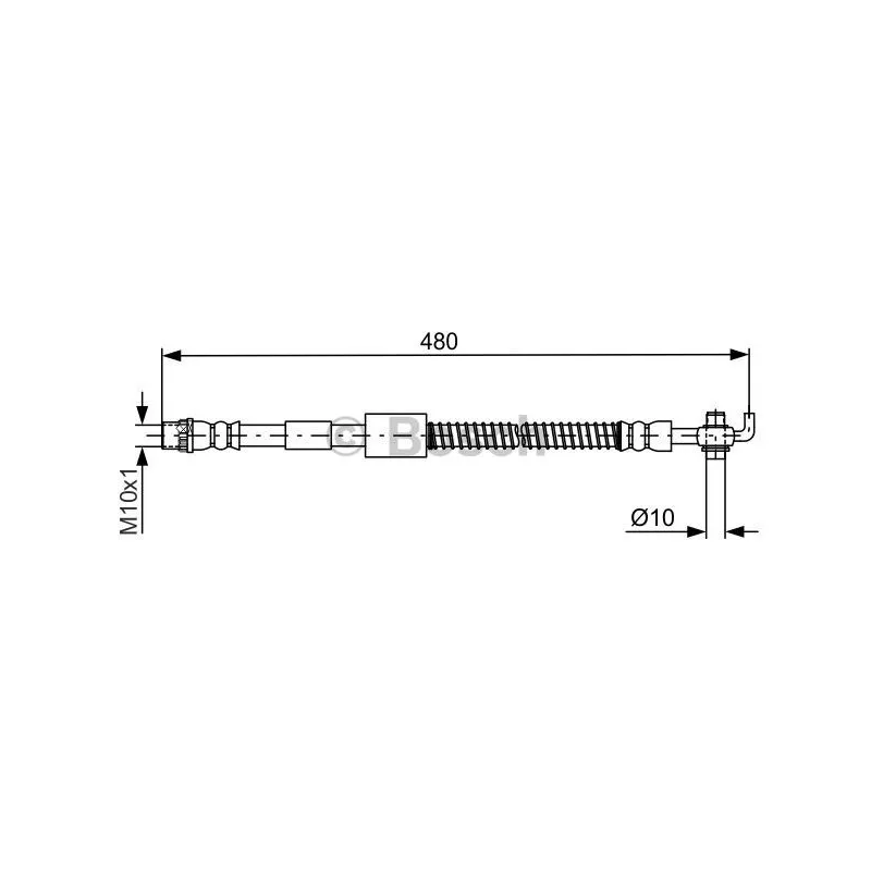 Flexible de frein BOSCH 1 987 481 687