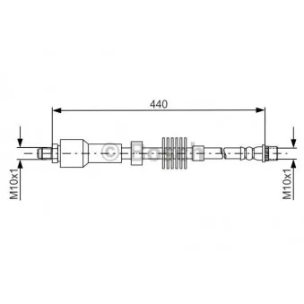 Flexible de frein BOSCH 1 987 481 688