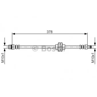 Flexible de frein BOSCH 1 987 481 707