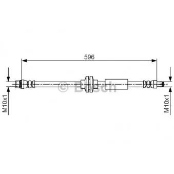 Flexible de frein BOSCH 1 987 481 708