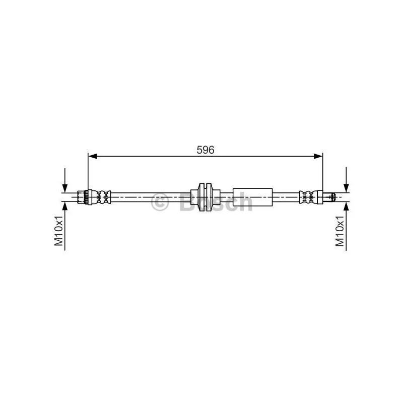Flexible de frein BOSCH 1 987 481 708