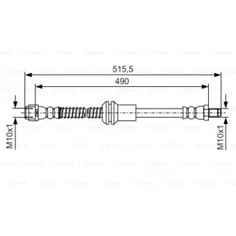 Flexible de frein BOSCH 1 987 481 721