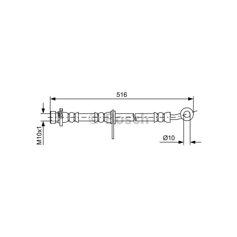 Flexible de frein BOSCH 1 987 481 729