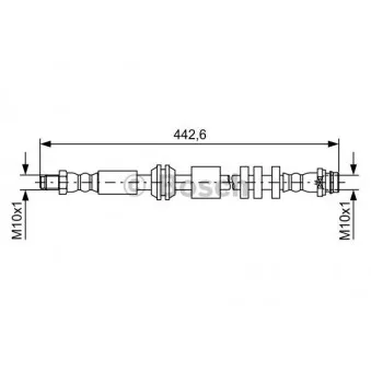 Flexible de frein BOSCH 1 987 481 732