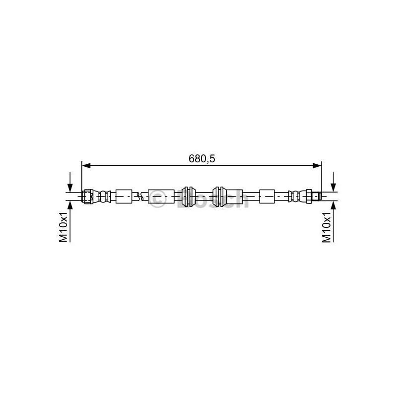 Flexible de frein BOSCH 1 987 481 734