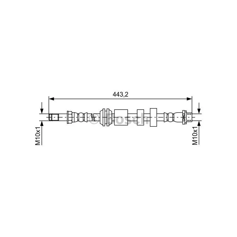 Flexible de frein BOSCH 1 987 481 740