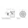 Moteur électrique, pulseur d'air habitacle BOSCH 9 130 451 238 - Visuel 2