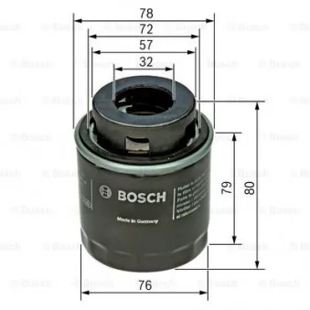 Filtre à huile BOSCH F 026 407 079