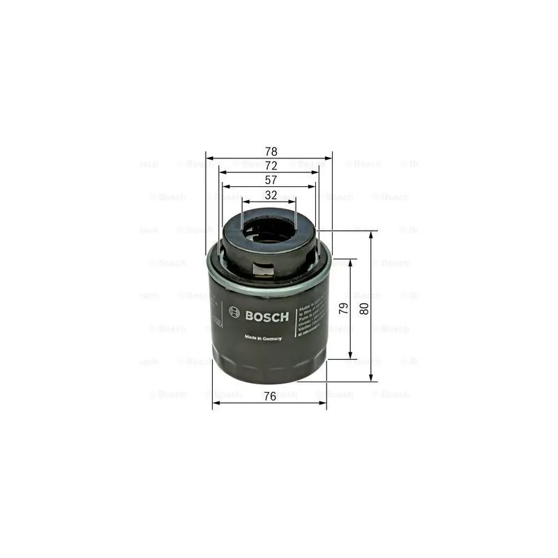 Filtre à huile BOSCH F 026 407 079