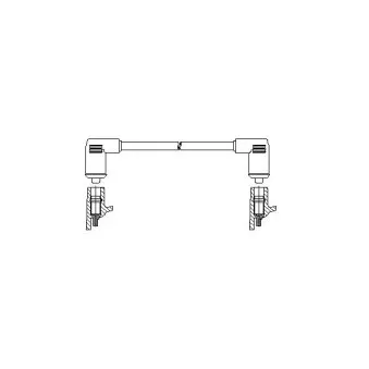 Câble d'allumage BREMI 107/45