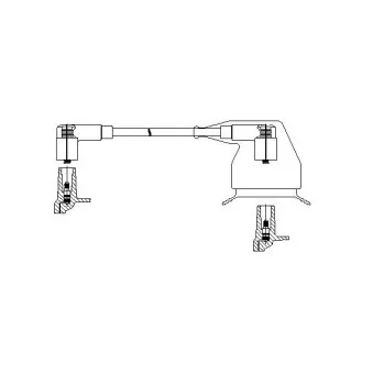 Câble d'allumage BREMI 130/75